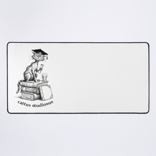 Item preview, Cattus Studiosus: The Erudite Feline of Infinite Wisdom & Dark Academia designed and sold by FreiherrPK.