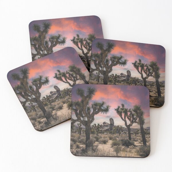 Item preview, Joshua Tree National Park panorama at fiery sunset designed and sold by Mauswohn.