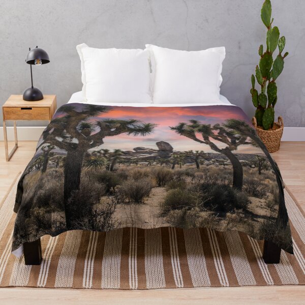Item preview, Joshua Tree National Park panorama at fiery sunset designed and sold by Mauswohn.