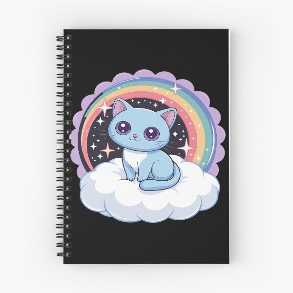 Item preview, Cute Cat On A Cloud With Rainbow designed and sold by Tatianamiobi.