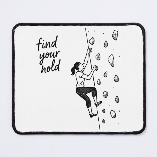 Item preview, Women's Bouldering Shirt – Find Your Hold Strong Woman designed and sold by Pineapple-Tree.