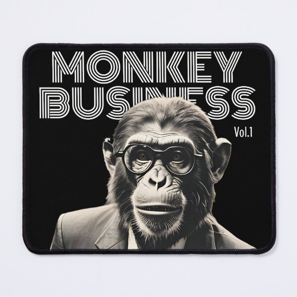 Item preview, Monkey Business Vol.1 | B&W edition Cool Vintage Animal designed and sold by SeNsArtGallery.