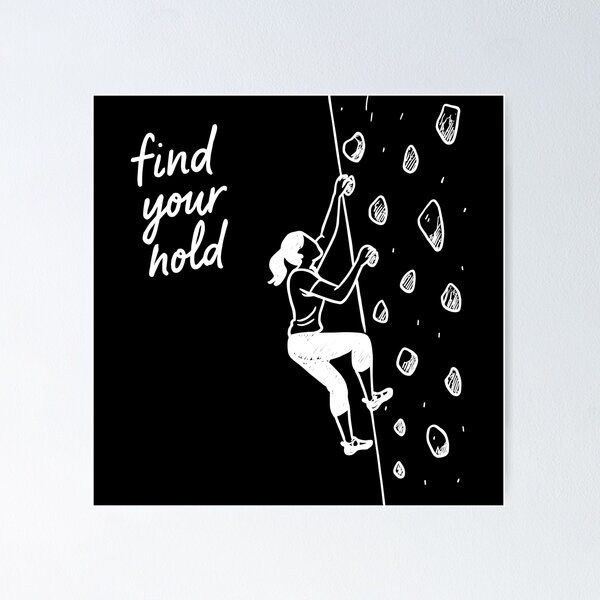 Item preview, Women's Bouldering Shirt – Find Your Hold Strong Woman designed and sold by Pineapple-Tree.