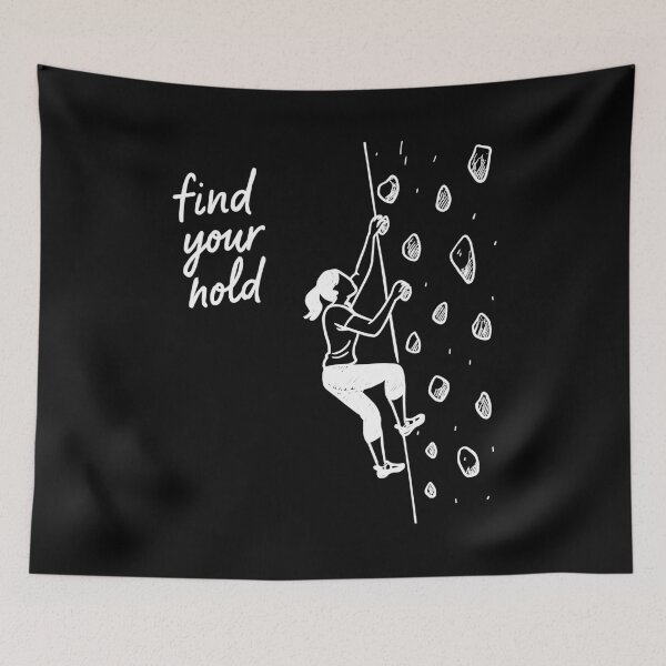 Item preview, Women's Bouldering Shirt – Find Your Hold Strong Woman designed and sold by Pineapple-Tree.