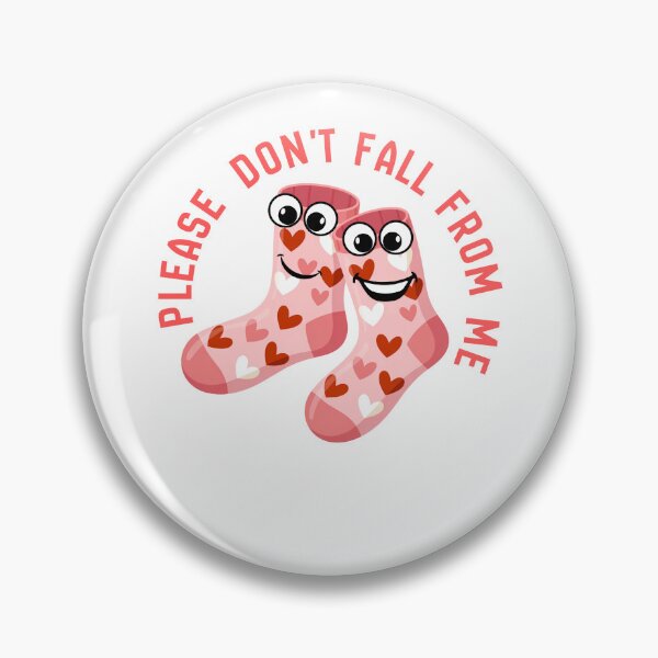 Item preview, "Please don't fall from me" socks designed and sold by Chris-graphics-art.