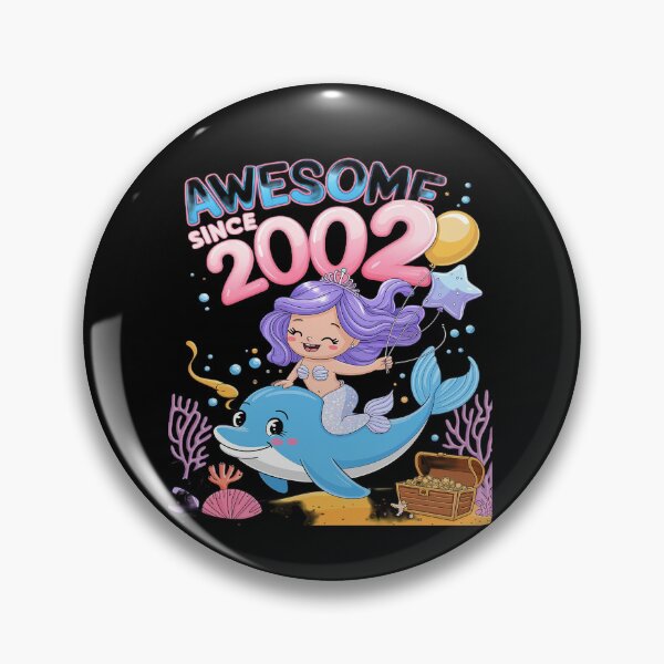 Item preview, 20 Years Old Mermaid Awesome Since 2002 20th Birthday designed and sold by angolinnArt.