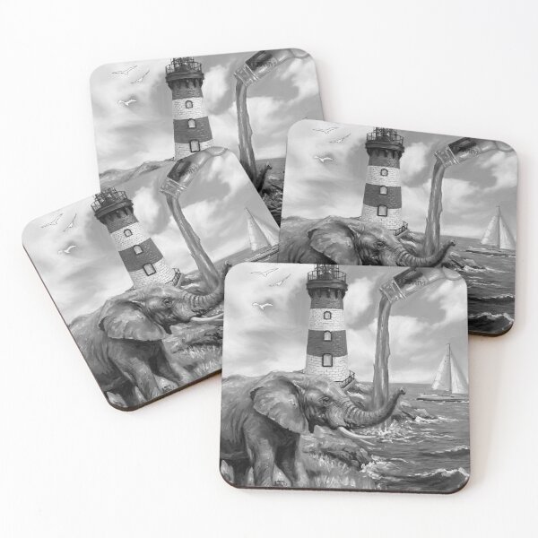 Item preview, Copy of Hot Sauce Dreams (surreal elephant sailboat hot sauce) designed and sold by OddElephant.