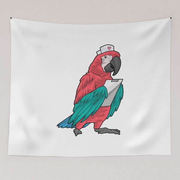Item preview, Parrot Nurse Clipboard designed and sold by Snabdesign84.