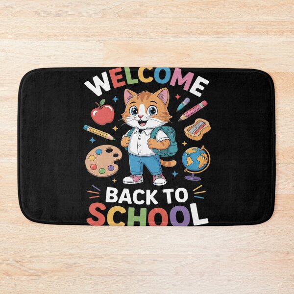 Item preview, Cute Cat Student With Backpack Welcome Back To School Day designed and sold by Tatianamiobi.