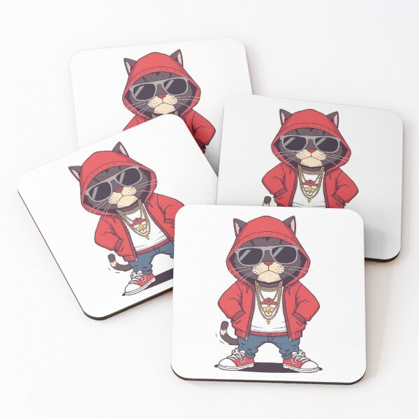 Item preview, Cool Hip Hop Cat Illustration | Street Style Cartoon Cat designed and sold by SoSpecialStore.