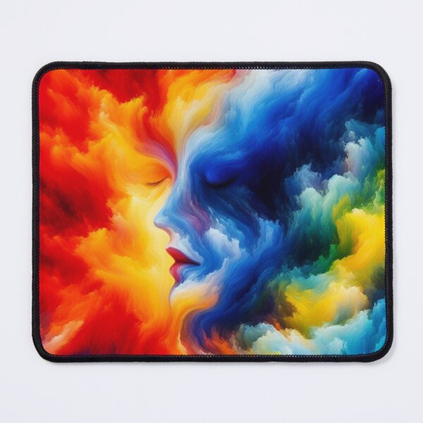Item preview, Woman's portrait in a sea of flames: A work of art full of life and passion designed and sold by FotoworldEdel.