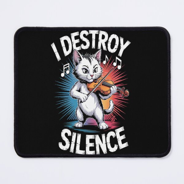 Item preview, I destroy silence Orchestra Violin Cat Playing Viola designed and sold by gandebro.