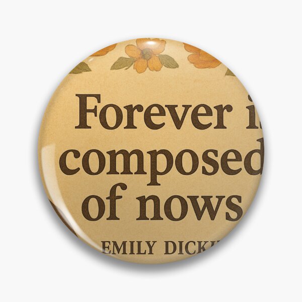 Item preview, Emily Dickinson portrait with quote "Forever is now" designed and sold by Mauswohn.