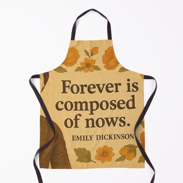 Item preview, Emily Dickinson portrait with quote "Forever is now" designed and sold by Mauswohn.