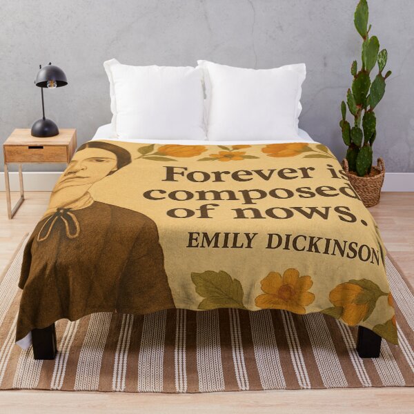 Item preview, Emily Dickinson portrait with quote "Forever is now" designed and sold by Mauswohn.