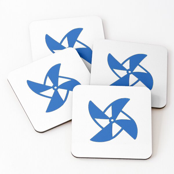 Item preview, Abstract Blue Pinwheel Fan Minimal Vector Design designed and sold by mbmstores.