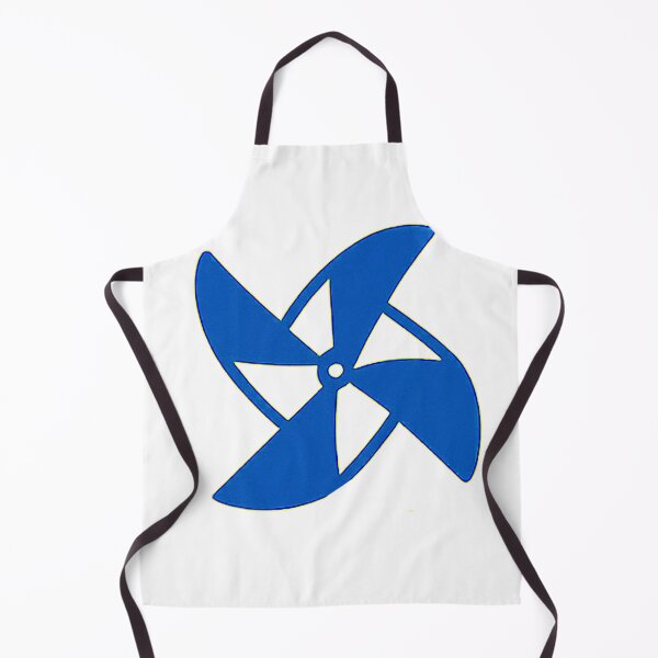 Item preview, Abstract Blue Pinwheel Fan Minimal Vector Design designed and sold by mbmstores.