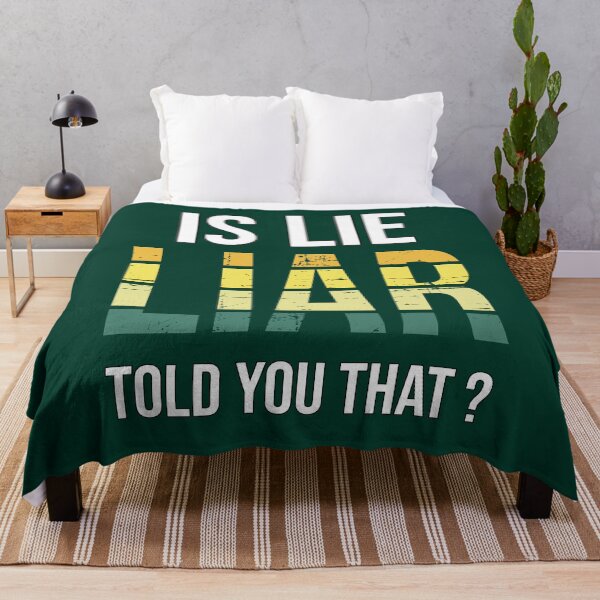 Item preview, Is Lie Liar Told You That – Surreal Truth Question Typography Art designed and sold by ArtsyExplorer.