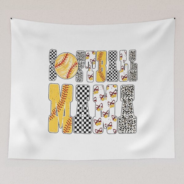 Item preview, Softball Mama Checkered designed and sold by Jamesonbell.