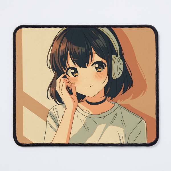 Item preview, Retro Lofi Anime Girl Vinyl Record Player Chill Vibes designed and sold by PalmixArt.
