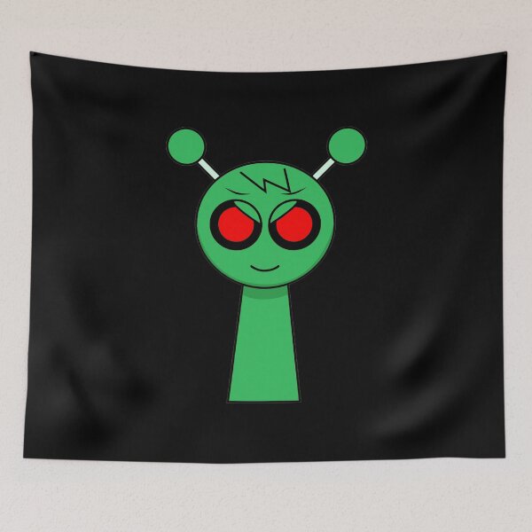 Item preview, Sprunki Alien Antenna Cartoon Character designed and sold by Rosamoaughter.