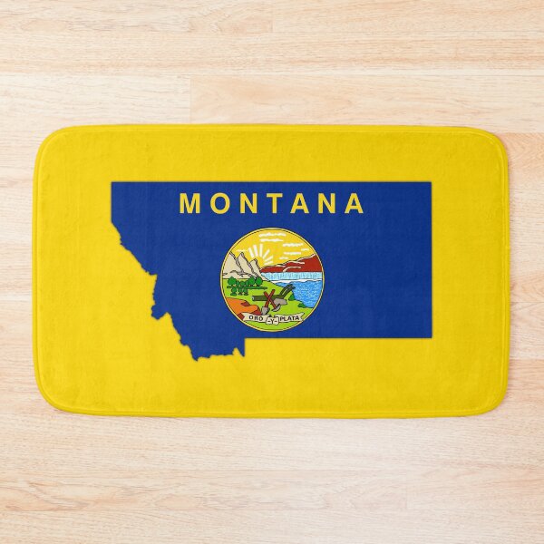 Item preview, Montana State Pride, Map & Flag Silhouette Heritage designed and sold by mashmosh.