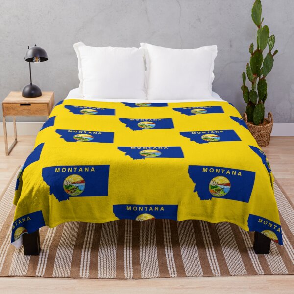 Item preview, Montana State Pride, Map & Flag Silhouette Heritage designed and sold by mashmosh.