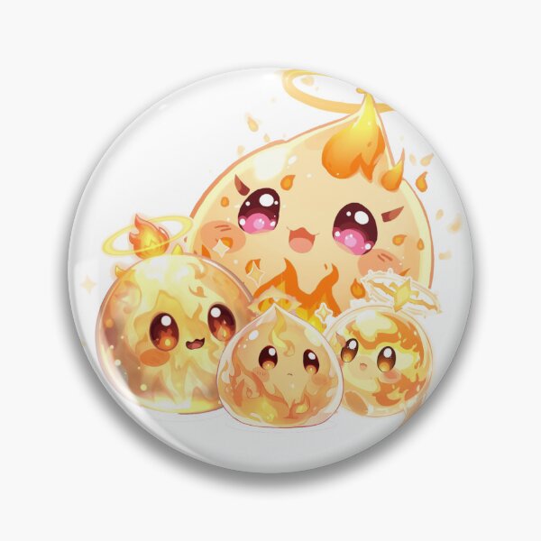 Item preview, Holy Flame Slime – Blessed Fire Spirit Chibi of Monzora designed and sold by Monzora.