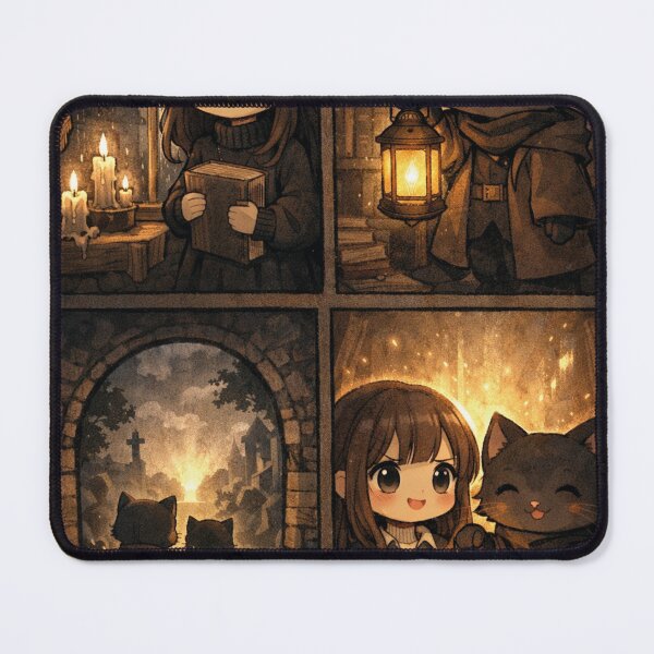 Item preview, Post Tenebras Lux Dark Academia Cat Collage designed and sold by Mauswohn.