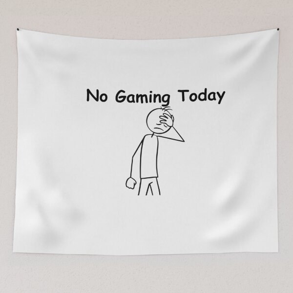 Item preview, No Gaming Today – Funny Gamer Quote | Sarcastic Gaming Humor Design designed and sold by adjamine.