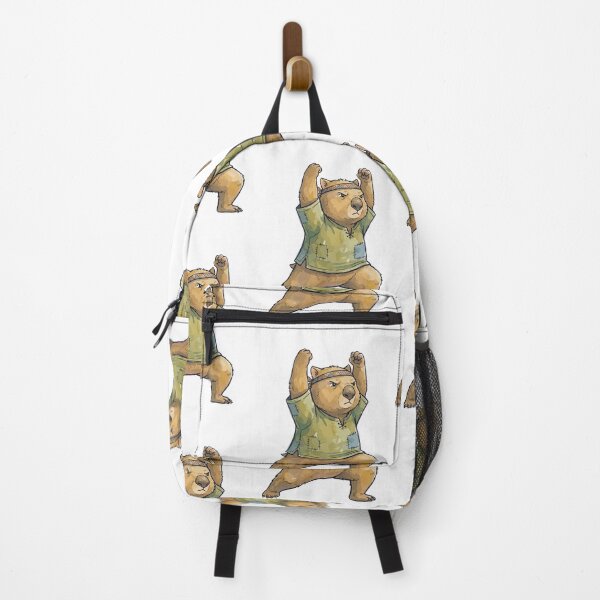 Item preview, Cute Yoga: Warrior One Wombat designed and sold by bapupa.