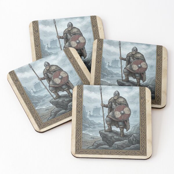Item preview, From the Cold We Came – Viking Parchment Illustration Poster designed and sold by T-Prestige.