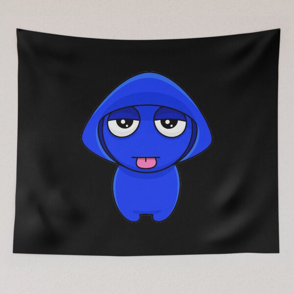 Item preview, Sprunki Blue Hoodie Cartoon designed and sold by Rosamoaughter.