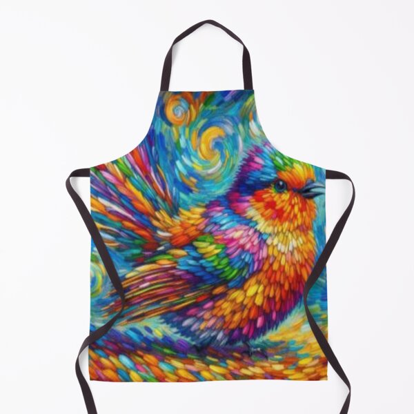 Item preview, Rainbow Wings: Monet-inspired masterpiece of a colorful bird designed and sold by FotoworldEdel.