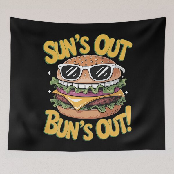 Item preview, Sun_s Out Bun_s Out Funny Summer Cheeseburger Hamburger designed and sold by gourpmerzihd.