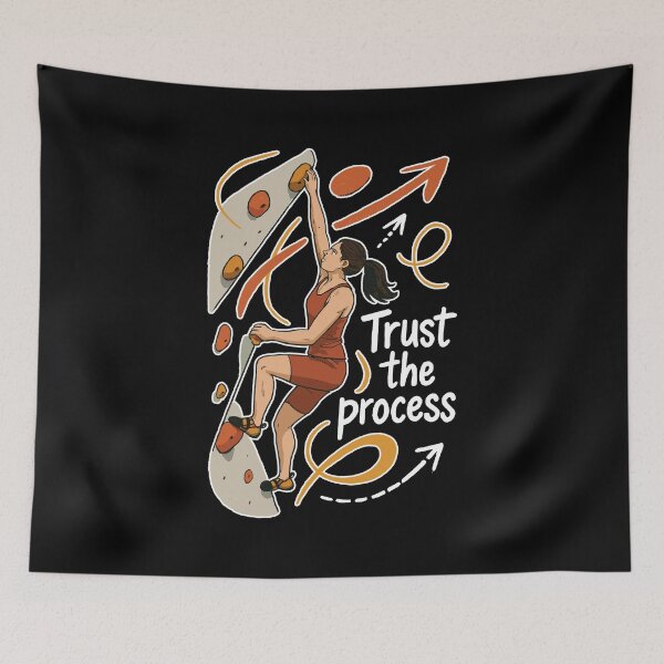 Item preview, Women's Bouldering Shirt – Trust the Process designed and sold by Pineapple-Tree.