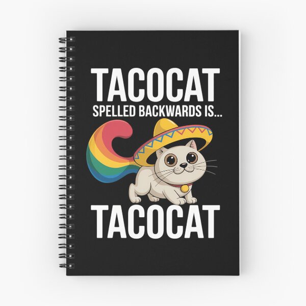 Item preview, Taco Cat Spelled Backwards Palindrome - Funny Cat designed and sold by gourpmerzihd.