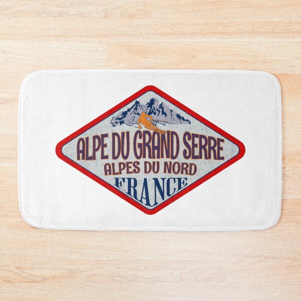 Item preview, Alpe du Grand Serre, Alpes du Nord, France, Vintage skiing badge design designed and sold by Wanderful-roads.