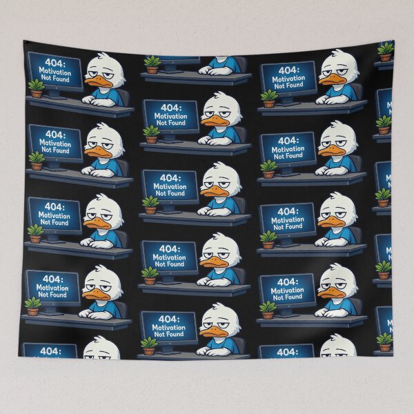 Item preview, 404 Motivation Not Found duck variant designed and sold by TeeTimeTreasure.