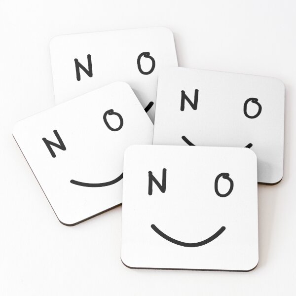 Item preview, NO Minimalist witty statement design Smile designed and sold by CreareAT.
