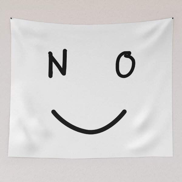 Item preview, NO Minimalist witty statement design Smile designed and sold by CreareAT.