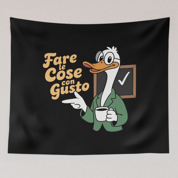Item preview, Teacher Goose Coffee Drinking Italian Italy Saying Gusto designed and sold by gourpmerzihd.