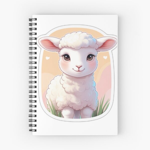 Item preview, Cute Lamb Portrait designed and sold by MiniPrintMagic.