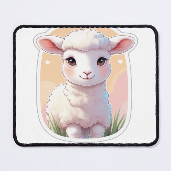 Item preview, Cute Lamb Portrait designed and sold by MiniPrintMagic.