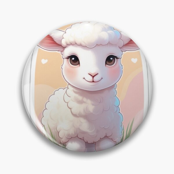Item preview, Cute Lamb Portrait designed and sold by MiniPrintMagic.