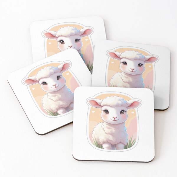 Item preview, Cute Lamb Portrait designed and sold by MiniPrintMagic.