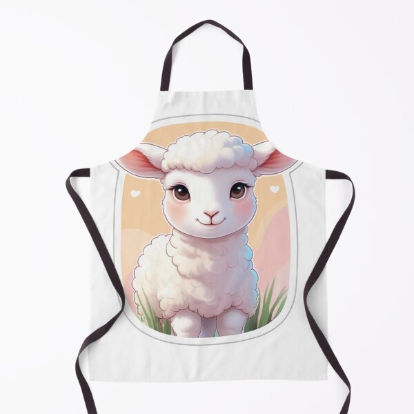 Item preview, Cute Lamb Portrait designed and sold by MiniPrintMagic.
