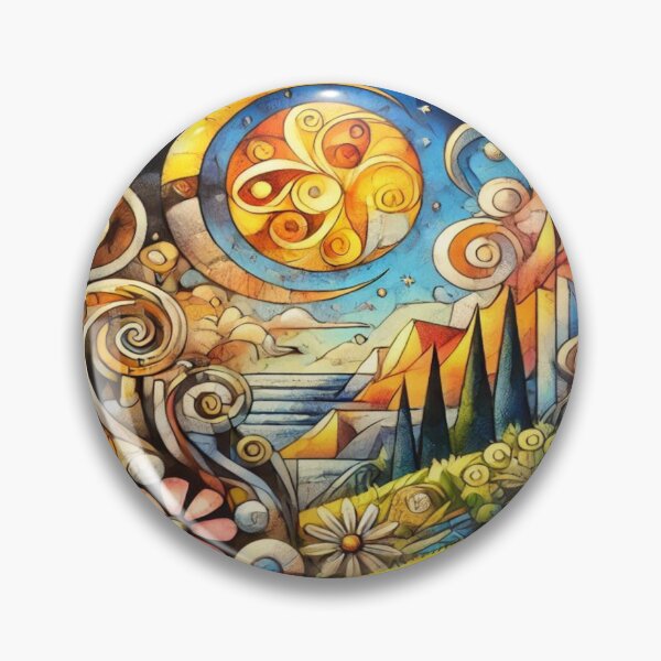 Item preview, A magical Cubist world with fantastic creatures designed and sold by FotoworldEdel.