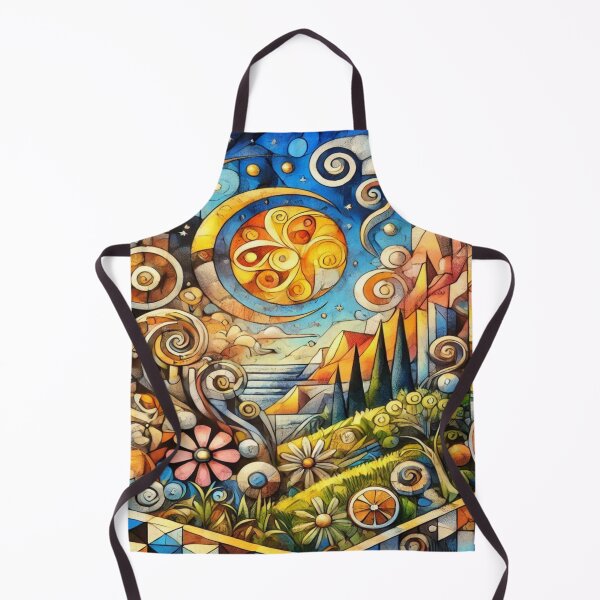Item preview, A magical Cubist world with fantastic creatures designed and sold by FotoworldEdel.