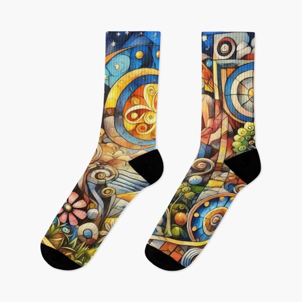 Item preview, A magical Cubist world with fantastic creatures designed and sold by FotoworldEdel.